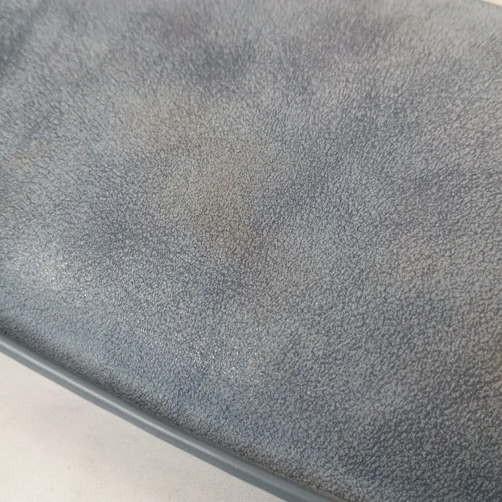 Joy Wallet Wristlet‎ Clutch Card Holder Blue Grey Faux Leather Purse Miss Chain